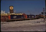 GTW Grand Trunk Western GP-9 #4448 Milwaukee Junction Detroit Michigan 1/17/1982